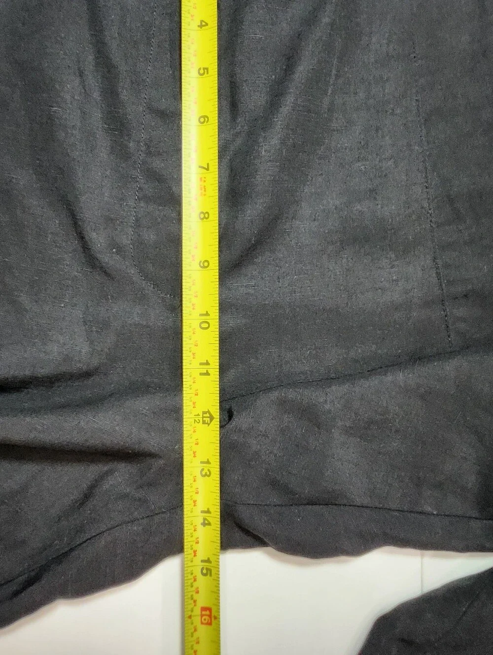 Banana Republic Tencel Linen Blend Relaxed Utility Pants Size 14 Black
